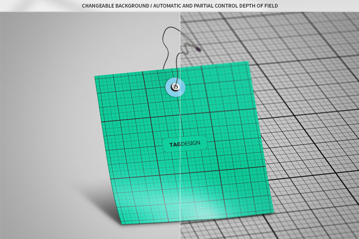 Die Cut Tag Mock-Up, an Apparel Mockup by MassDream (Photo 7 of 9)