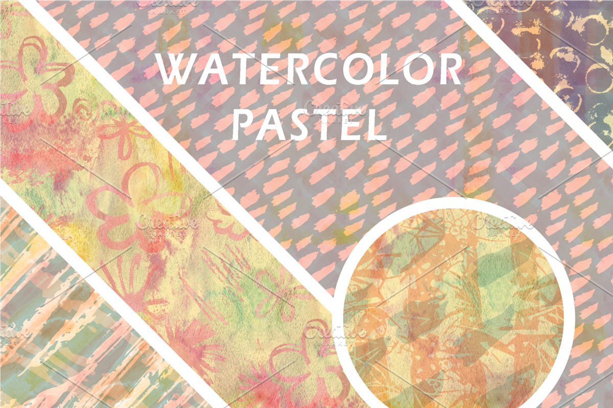 Watercolor seamless pattern, a Pattern Graphic by antuanetto (Photo 3 of 7)