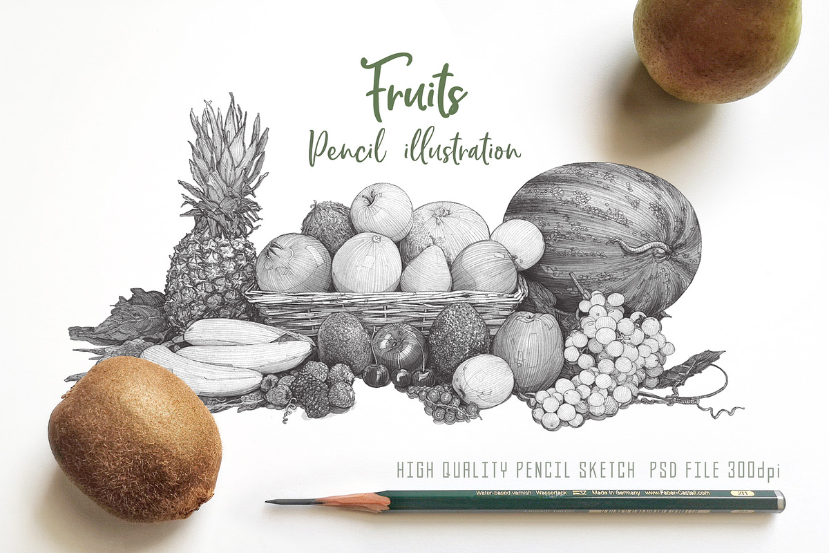 Fruits & Vegetables illustrations, a Graphic by StDamos (Photo 2 of 7)