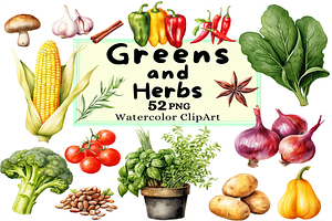 Vegetables Collection Clipart