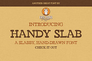Handy Slab, a Slab Serif Font by Eric Pond Designs (Thumbnail 1 of 3)