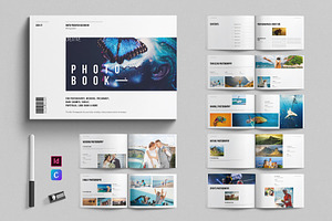 Photo Album Book Template Landscape, a Magazine Template by E-Type