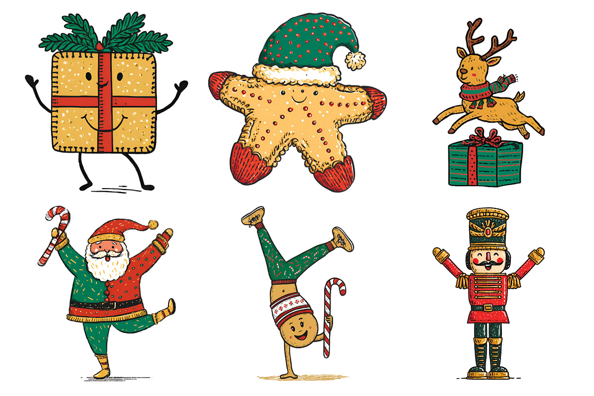 Playful Christmas Clipart, an Illustration by Daily.Designs (Photo 3 of 5)