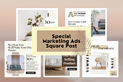 Interior Design Instagram Template, a Social Media Template by Kindelight (Thumbnail 2 of 7)