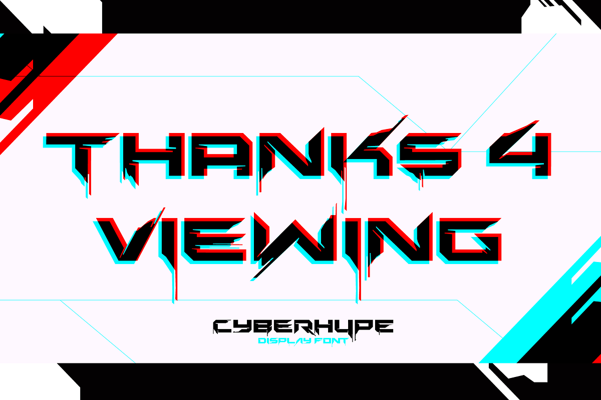 CYBERHYPE FONT, a Sans Serif Font by Alphabet Agency (Photo 9 of 9)