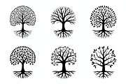 Tree with roots silhouette featuring, an Illustration by Amazin_art (Thumbnail 6 of 10)