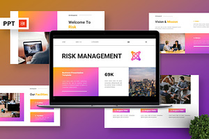 Risk Management - Business PPT, a Presentation Template by Deepslide Studio