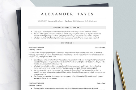 ATS Resume Template Format, a Resume Template by Get Landed