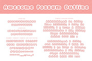Awesome Possum Font Family, a Font by Brittney Murphy Design (Thumbnail 4 of 4)