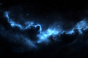 Cosmic night sky filled with swirlin, a Photo by Dvoevnore photos