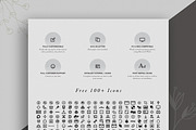 Resume Template Word and InDesign, a Resume Template by Advaita Printables (Thumbnail 5 of 5)