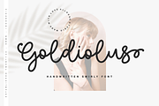 Goldiolus Font, a Script Font by Allouse Studio (Thumbnail 1 of 10)