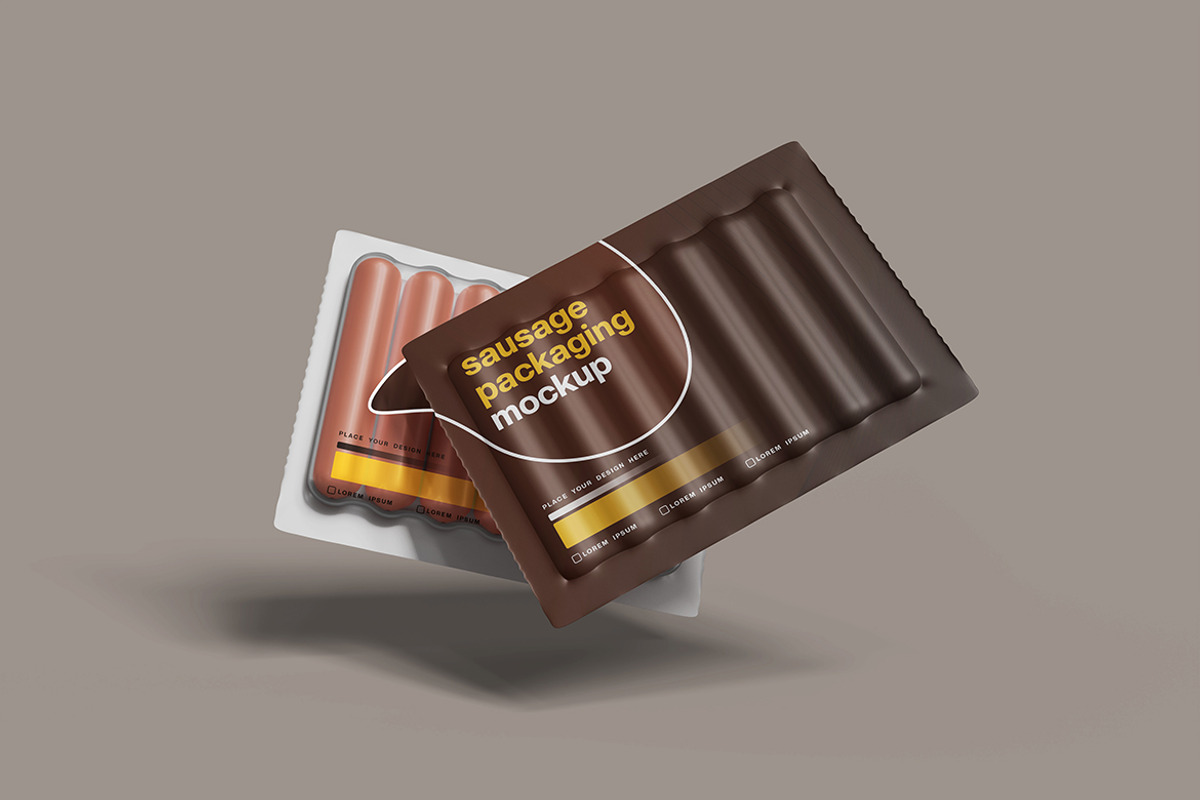 Sausage Packaging Mockup, a Product Mockup by MrLetters (Photo 5 of 5)