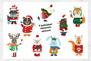 Christmas animals, a Wallpaper Graphic by Nafanya (Thumbnail 2 of 8)