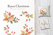 Retro Christmas, a Decorative Illustration by oKOLOstyle (Thumbnail 6 of 8)