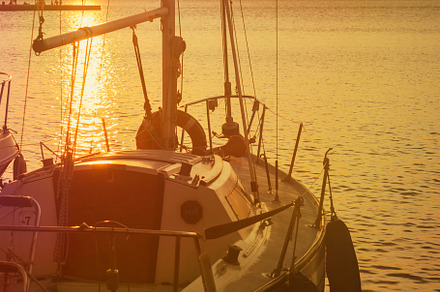 Luxury yacht stock photo containing yacht and boat, a Transportation Photo by hitdelight