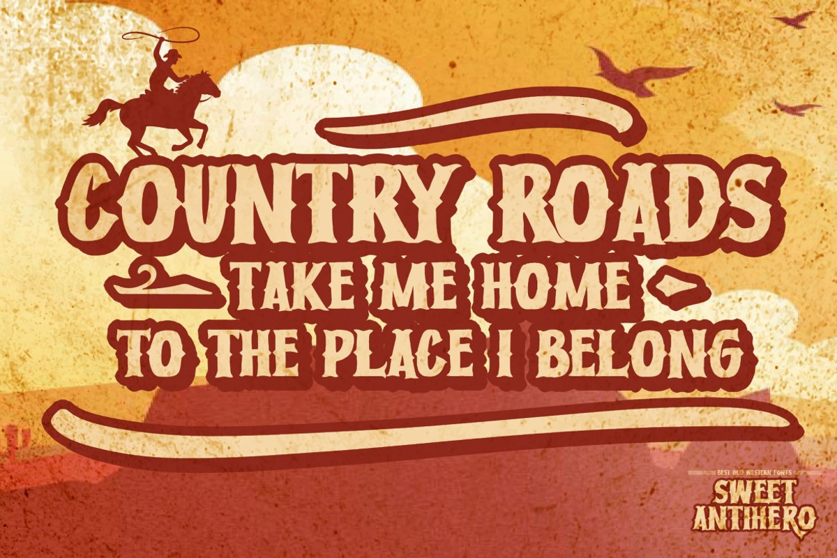 Sweet Antihero-Vintage Western Font, a Font by Gassstype (Photo 2 of 8)