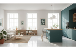 Bright modern living room and, a Background Photo by Igor Tichonow