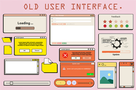 Old user interface window., a Technology Illustration by ZinetroN