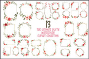 Rustic Floral Geometric Frame Bundle, an Illustration by musafir_fashion (Thumbnail 1 of 14)