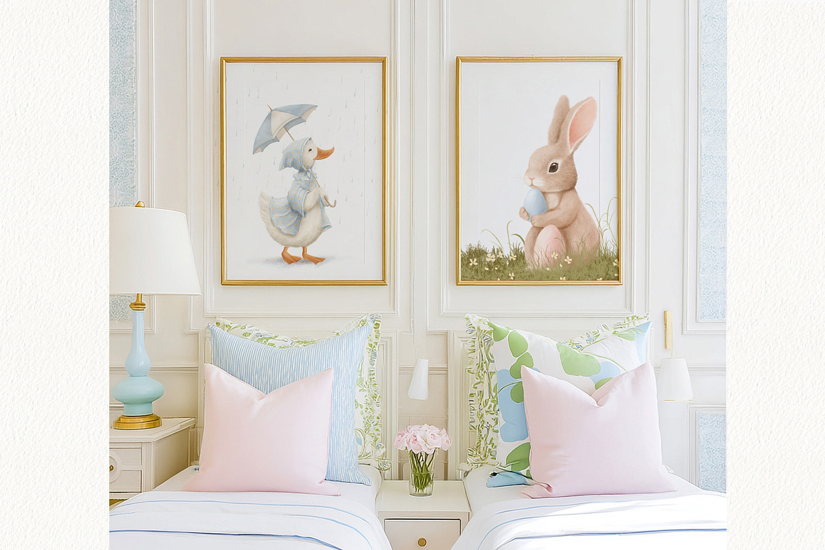 Easter clipart set, an Animal Illustration by AlenaVlasko stock Market (Photo 3 of 6)