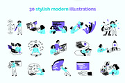 Web Development Concept Set Vector, an Object Graphic by 35lab (Thumbnail 5 of 6)
