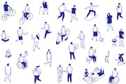 150+ Isometric Line People Set, a Person Illustration by Vector_Art (Thumbnail 15 of 16)