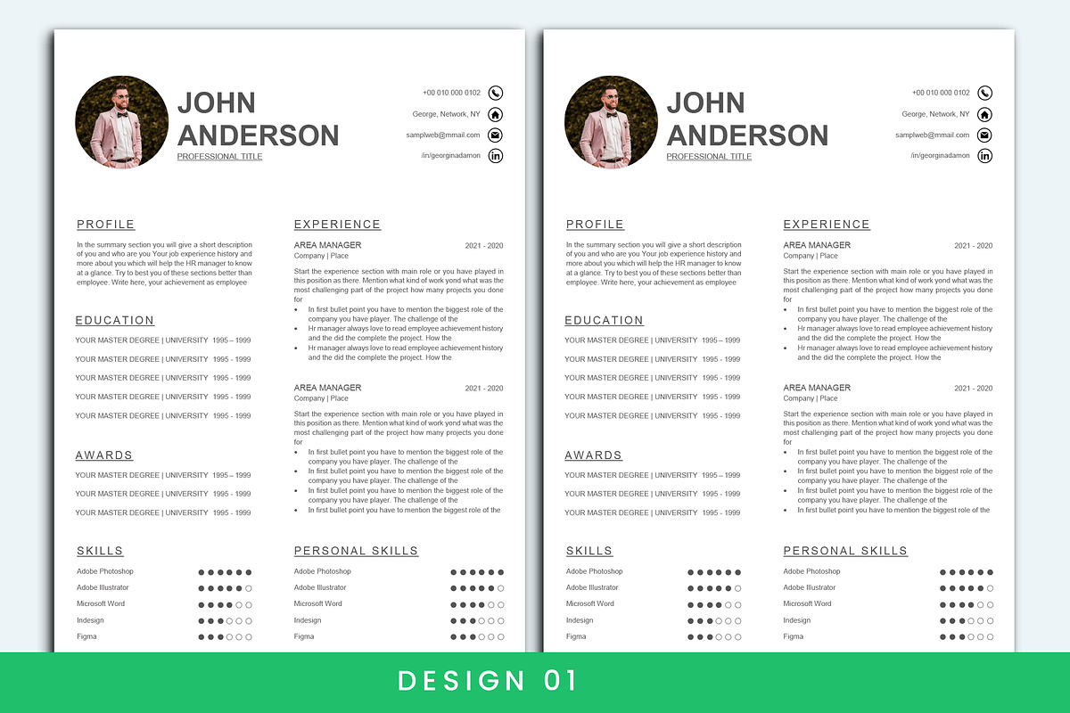 Resume & CV whole shop bundle, a Resume Template by paulresume (Photo 7 of 9)