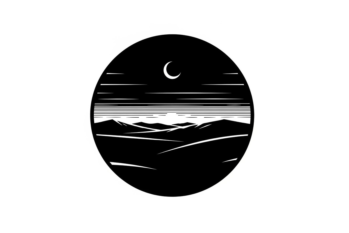 Circular Nature Landscape Silhouette, an Illustration by yasushie (Photo 38 of 51)