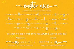 Easter Nice - Handwritten Font