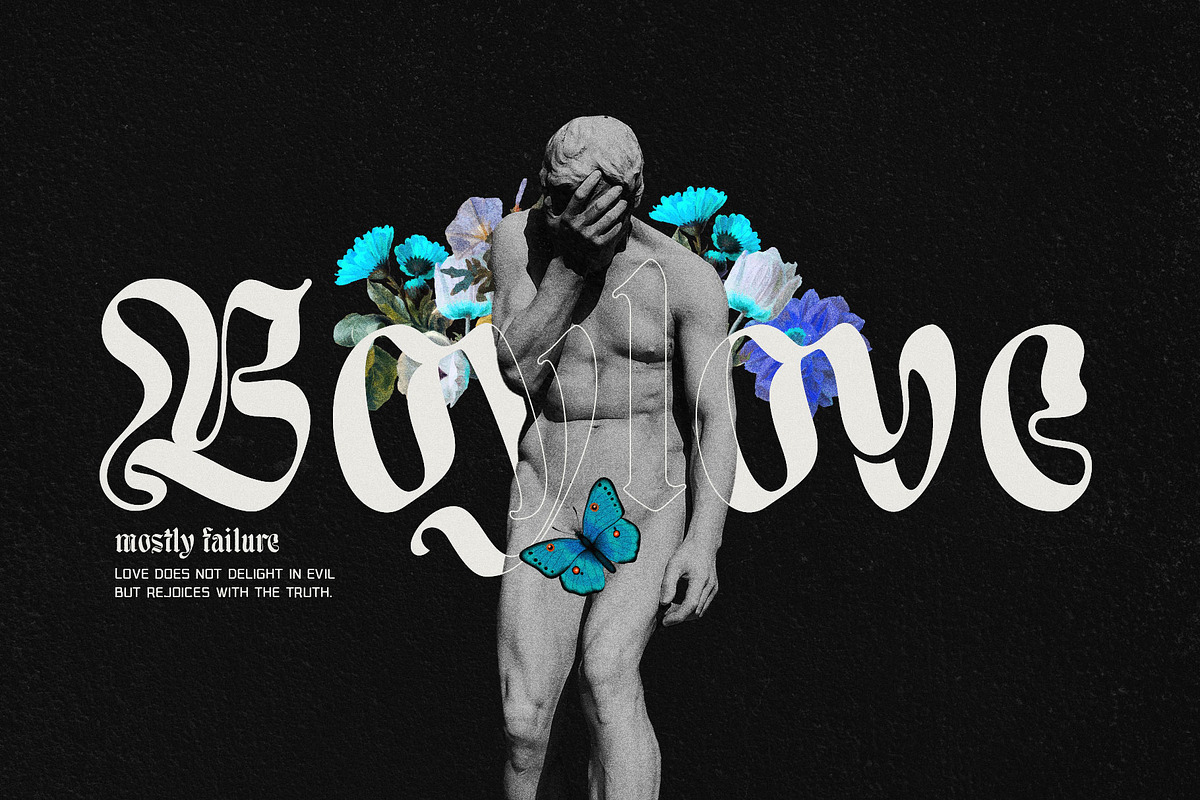 Moxy Rush Blackletter Typeface, a Blackletter Font by alit design (Photo 14 of 20)