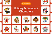 45 Animated Holiday & Seasonal icons, an Emoji Icon by Brickclay (Thumbnail 1 of 4)