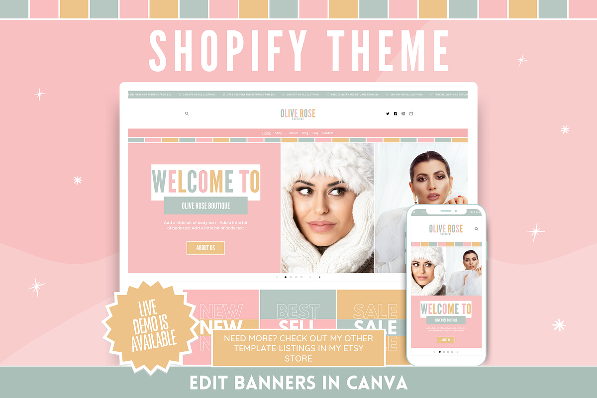 Shop Banner Templates for Business, a Shopify Template by SunshineStudioBoutique (Photo 9 of 9)