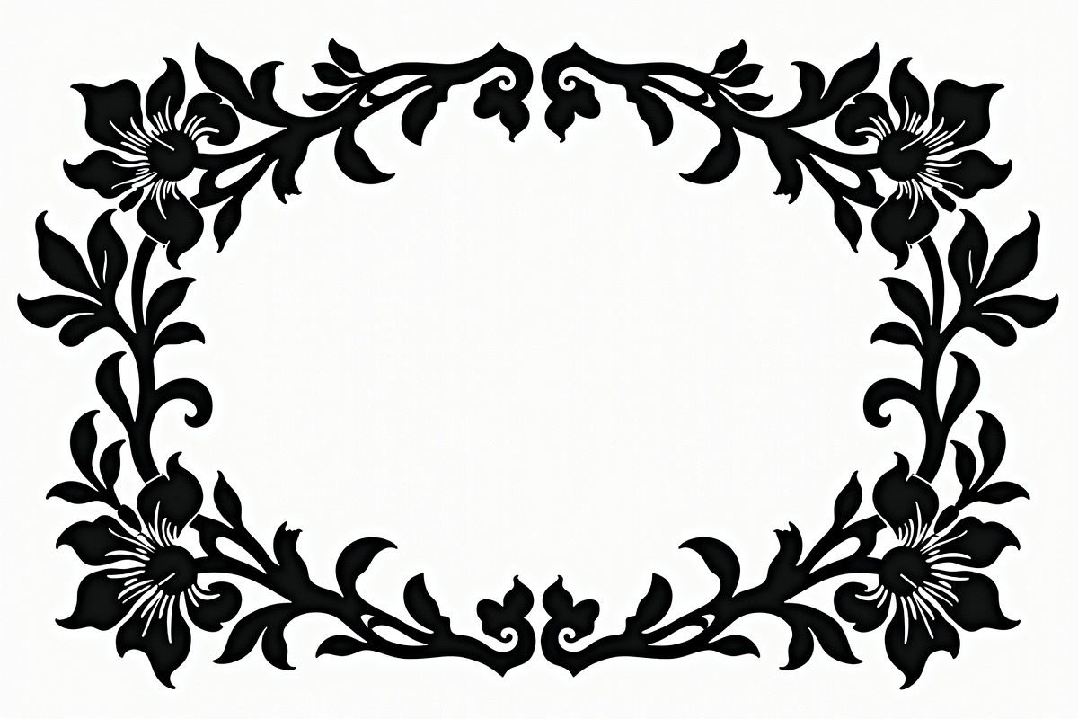 Floral Laser Cut Frame Bundle, an Illustration by Designs_River (Photo 3 of 9)