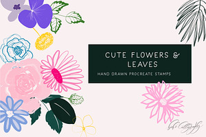Flowers & Leaves Procreate Stamps