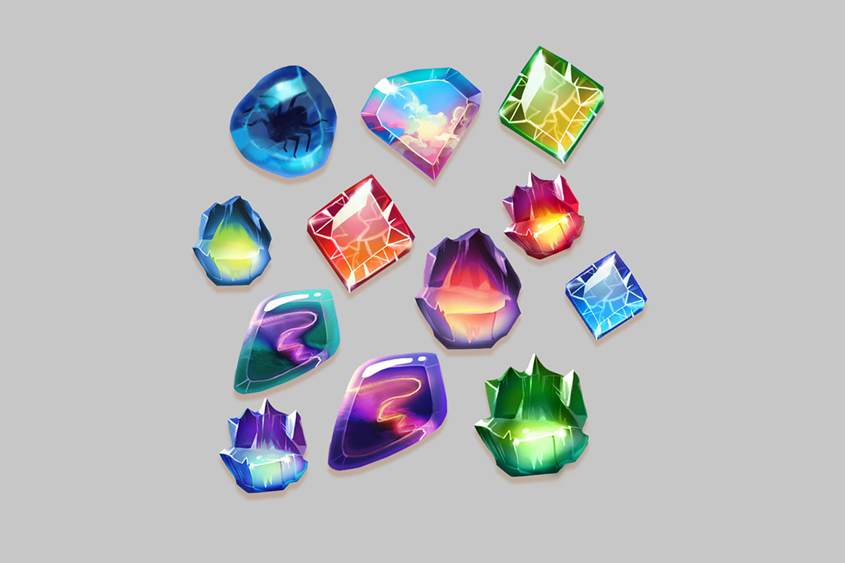 Stones & Gem Icon Pack, an Icon by jovanadamcevska (Photo 5 of 5)