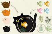 Cat creator collection, an Animal Illustration by Marine art (Thumbnail 3 of 6)