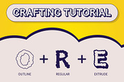 Cavella 3D, a Sans Serif Font by Craft Supply Co. (Thumbnail 2 of 8)