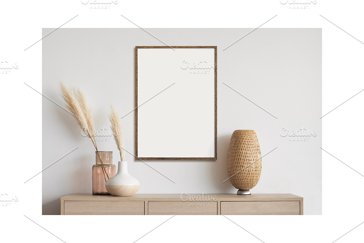 Artwork Frame Mockup Photo Bundle, a Poster Template by Octopus_Vibes (Photo 2 of 16)