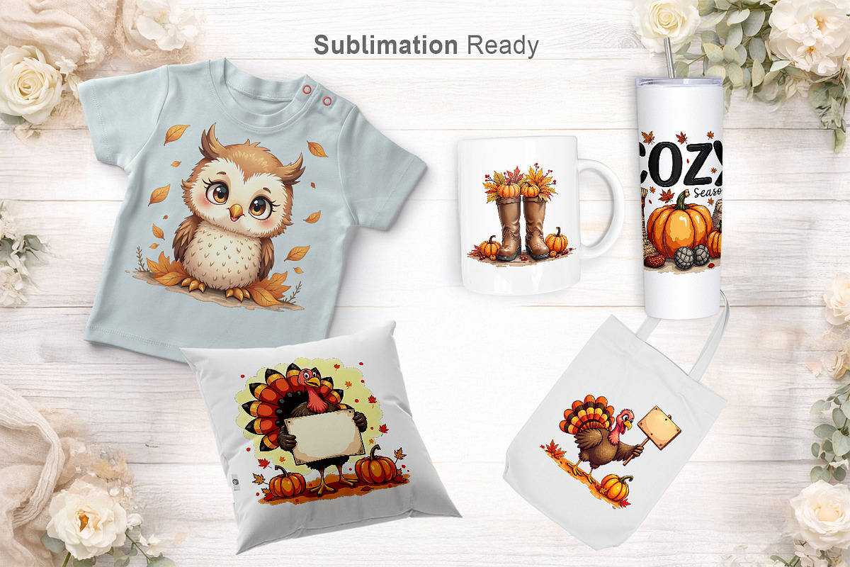 Autumn Watercolor Clipart Bundle, an Illustration by Artnoy (Photo 6 of 8)