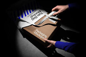 Post Packaging Mockups Kit