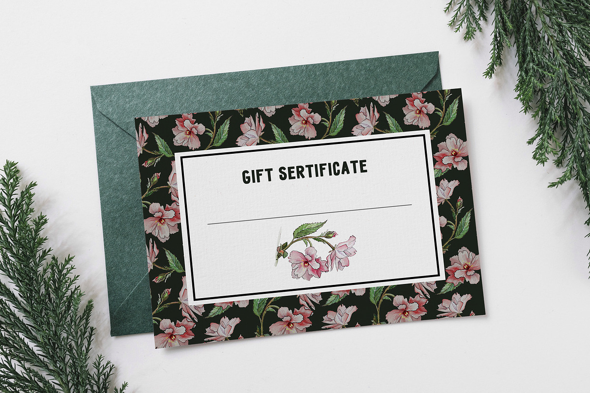 Dark floral flower pattern set, a Pattern Graphic by Dina Guiter (Photo 8 of 9)