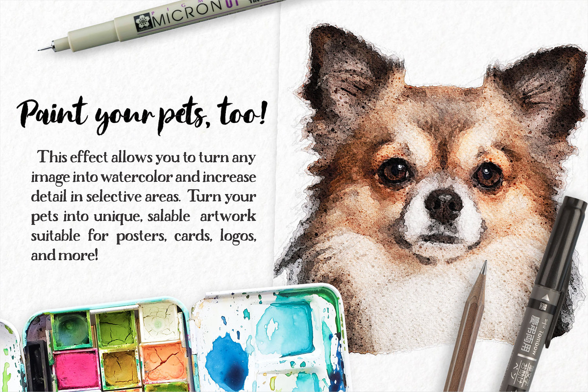 Watercolor Portrait Effect PRO, a Plug-in Add-On by Drifter Studio PrintShop (Photo 7 of 10)