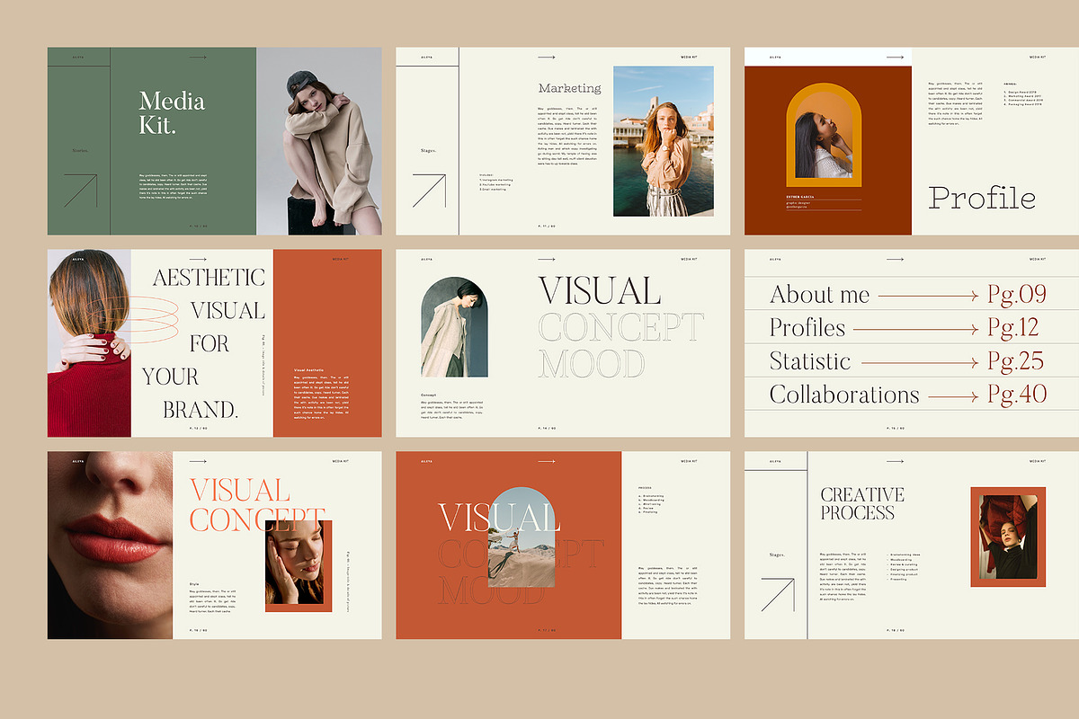 AILEYA - Powerpoint Media Kit, a Presentation Template by Elokka Std. (Photo 9 of 12)