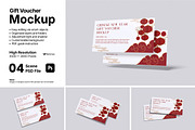 Gift Voucher Mockup Bundle Set, an Advertising Mockup by Rielismee (Thumbnail 1 of 5)