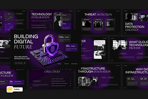Secure Digital Infrastructure, a Presentation Template by Loin Studio