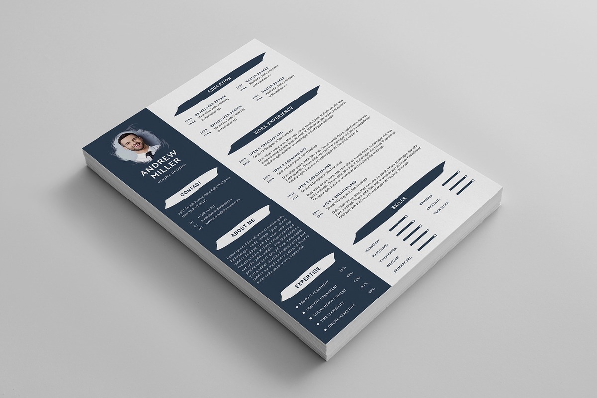 Creative Resume, a Resume Template by CodePower (Photo 3 of 4)