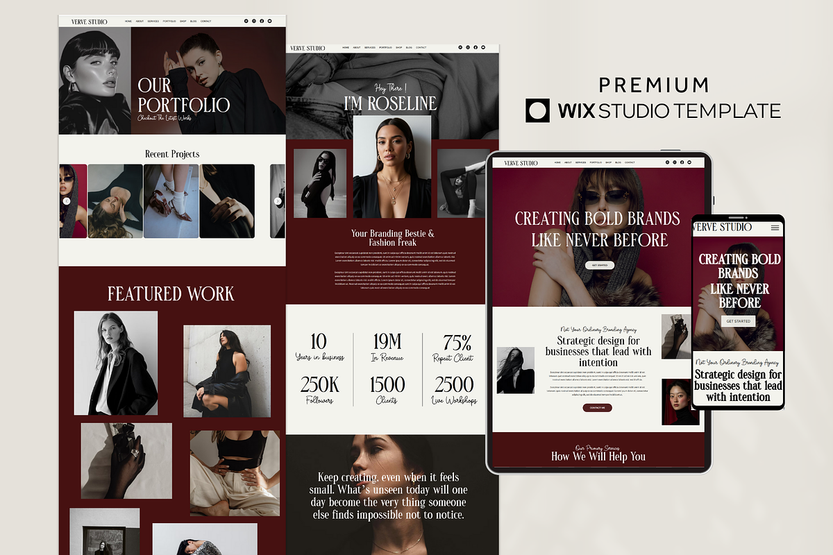 Luxury Wix Studio Website Template, a Wix Template by AdvertFox (Photo 5 of 10)