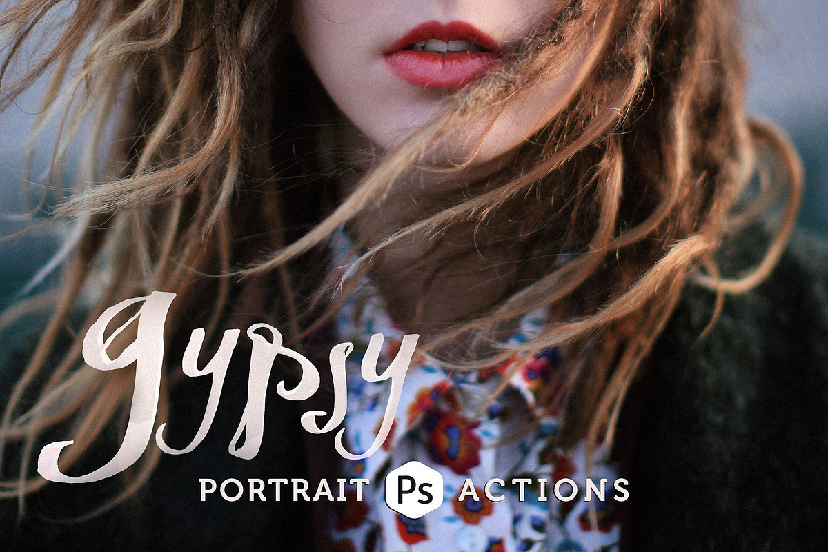Gypsy Portrait Photoshop Actions, an Action Add-On by skybluecreative (Photo 1 of 6)