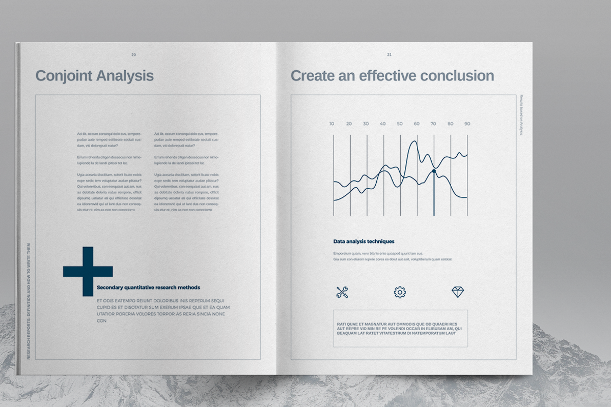 Research Report Brochure Template